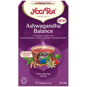 Yogi Tea Ashwaganha Balance Βιολογικό Μείγμα Βοτάνων 17 Φακελάκια