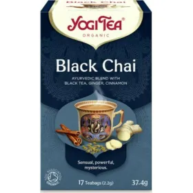 Yogi Tea Black Chai Βιολογικό Μείγμα Κόκκινο Βοτάνων 17 Φακελάκια