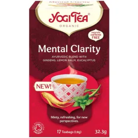 Yogi Tea Mental Clarity Βιολογικό Μείγμα Βοτάνων 17 Φακελάκια