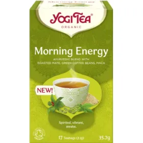 Yogi Tea Morning Energy Βιολογικό Μείγμα Βοτάνων 17 Φακελάκια