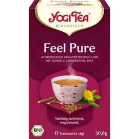 Yogi Tea Feel Pure Detox Βιολογικό Μείγμα Βοτάνων  17 φακελάκια