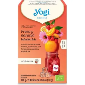 Yogi Tea Cold Brew Φράουλα Πορτοκάλι 30g (15 Φακελάκια)