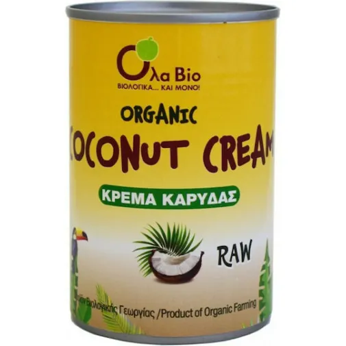 Βιολογική Κρέμα Καρύδας 400ml Όλα Bio 