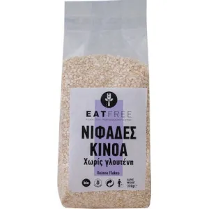 Βιολογικές Νιφάδες Κινόα Χωρίς Γλουτένη 300g Eat Free