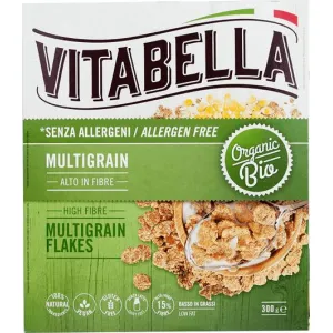 Vitabella Νιφάδες Δημητριακών με Φυτικές Ίνες Χωρίς Γλουτένη 300g Bio
