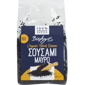Βιολογικό Σουσάμι Μαύρο 200gr Βιοαγρός