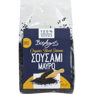 Βιολογικό Σουσάμι Μαύρο 200gr Βιοαγρός