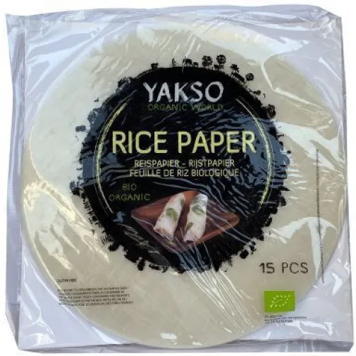 Βιολογικά Φύλλα Ρυζιού Χωρίς Γλουτένη 150gr 15 Τεμ Yasko