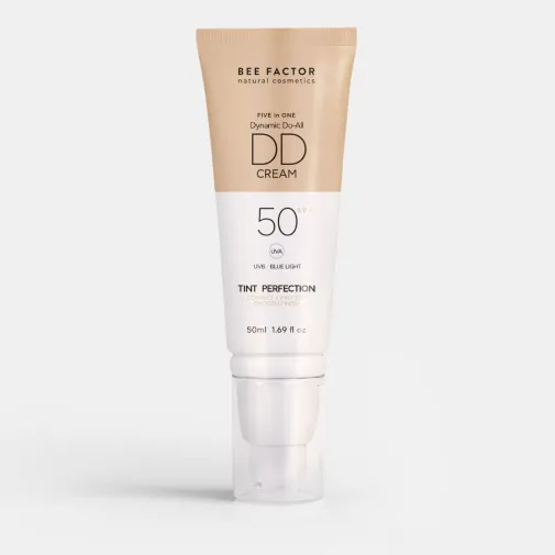  Bee Factor Five In One DD 01 Ενυδατική και Αντιγηραντική Κρέμα Προσώπου Ημέρας με SPF50 με Υαλουρονικό Οξύ 50m