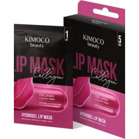 KIMOCO Beauty Μάσκα Χειλιών για Σύσφιξη και Ενυδάτωση με Κολλαγόνο και Αλόη 5pcs