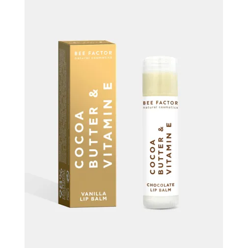 Lip Balm Vanilla με Βούτυρο Κακαό και Βιταμίνη Ε  Bee Factor