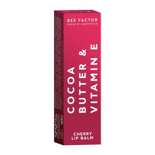 Lip Balm Cherry με Βούτυρο Κακαό και Βιταμίνη Ε Bee Factor