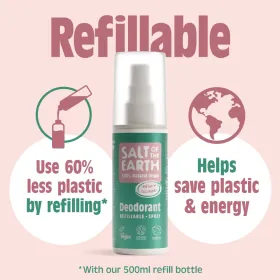 Salt of the Earth Melon and Cucumber Φυσικό Αποσμητικό σε Spray Χωρίς Αλουμίνιο 100ml