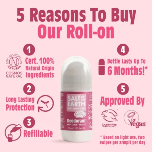 Salt of the Earth Αποσμητικό Φράουλα Roll-On 75ml