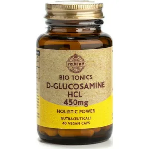 Bio Tonics Premium D-Glucosamine HCL Συμπλήρωμα για την Υγεία των Αρθρώσεων 450mg 40 κάψουλες
