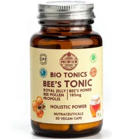 Bee's Tonic 30 κάψουλες με Βασιλικός Πολτός,  Γύρη και Πρόπολη  Bio Tonics