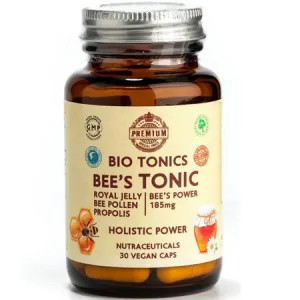 Bee's Tonic 30 κάψουλες με Βασιλικός Πολτός,  Γύρη και Πρόπολη  Bio Tonics