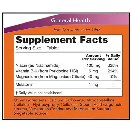 Now Melatonin 1 mg 100tabs
