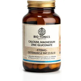 Calcium Magnecium Zinc Gluconate 970mg 60 φυτικές κάψουλες Bio Tonics 