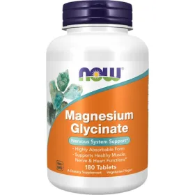 Now Foods Magnesium Glycinate 1000mg 180 ταμπλέτες