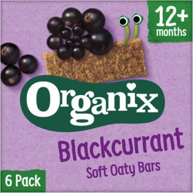 Organix Βιολογικές Παιδικές Μπάρες Βρώμης Φραγκοστάφυλλο  6x23γρ +12 μηνών