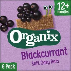 Organix Βιολογικές Παιδικές Μπάρες Βρώμης Φραγκοστάφυλλο  6x23γρ +12 μηνών