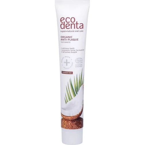 Ecodenta Organic Οδοντόκρεμα Χωρίς Φθόριο κατά της Πλάκας 75ml