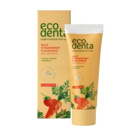Βιολογική Παιδική Οδοντόκρεμα με Φράουλα Ecodenta 75ml 
