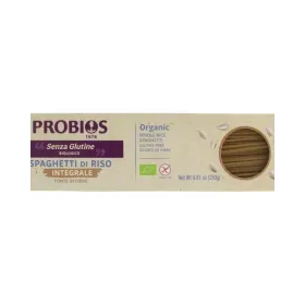 Probios Βιολογικά Σπαγγέτι Ρύζιου Ολικής Άλεσης Χωρίς Γλουτένη 250gr
