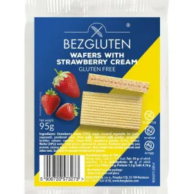 Γκοφρέτα Φράουλα Χωρίς Γλουτένη 95gr Bezgluten