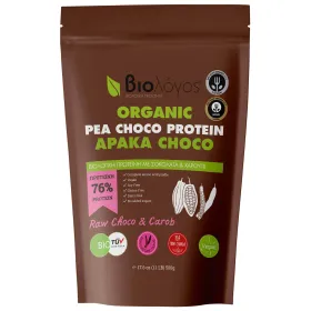 Βιολόγος Organic Pea Cocoa Protein 75% Χωρίς Γλουτένη και Λακτόζη 500gr