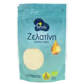 Βιολογική Ζελατίνη ή Κολλαγόνο Σκόνη Ζωικής προέλευσης 80gr Όλα Bio