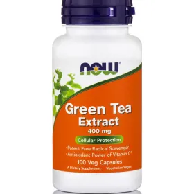 Green Tea Extract 400mg 100caps Συμπλήρωμα Διατροφής με Εκχύλισμα Πράσινου Τσαγιού Now Foods