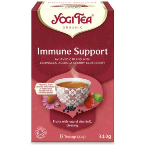 Yogi Tea Immune Support Βιολογικό Μείγμα Βοτάνων 17 Φακελάκια