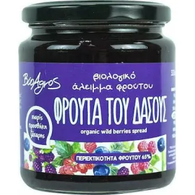 Βιολογικό Άλειμμα Φρούτου Φρούτα Του Δάσους Χωρίς Ζάχαρη 320gr Βιοαγρός