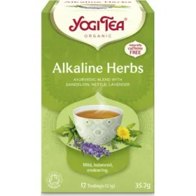 Yogi Tea Alkaline Herbs Βιολογικό Μείγμα Βοτάνων  17 Φακελάκια