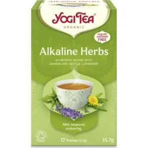Yogi Tea Alkaline Herbs Βιολογικό Μείγμα Βοτάνων  17 Φακελάκια