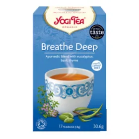Yogi Tea Breath Deep Βιολογικό Μείγμα Βοτάνων 17 φακελάκια