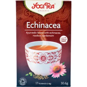 Yogi Tea Echinacea Βιολογικό Μείγμα Βοτάνων 17 φακελάκια