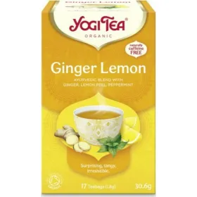 Yogi Tea Ginger Lemon Βιολογικό Μείγμα Βοτάνων  17 φακελάκια
