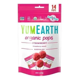 Βιολογικά Γλειφιτζούρια Φράουλα 14τεμ 85gr YumEarth