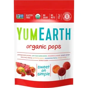 Βιολογικά Γλειφιτζούρια Φρούτων 14τεμ 85gr YumEarth