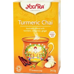  Yogi Tea Turmeric Βιολογικό Μείγμα Βοτάνων  17φακελάκια