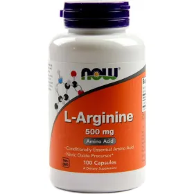 Now Foods L-Arginine 500mg 100 Κάψουλες