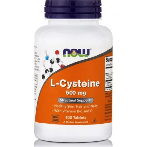 L-Cysteine 500 mg 100 Tablets NOW