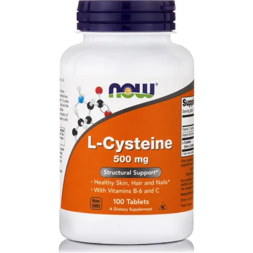 L-Cysteine 500 mg 100 Tablets NOW