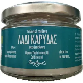 Παρθένο Λάδι Καρύδας Ψυχρής Έκθλιψης 200gr Βιο Αγρός