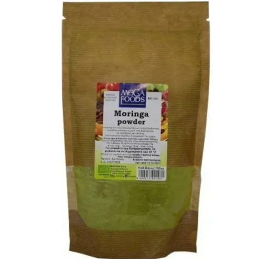  Mega Foods Μορίνγκα Βιολογική σε Σκόνη 150γρ  Organic Moringa Powder ola bio