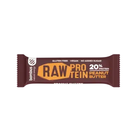 Μπάρα Πρωτεΐνης 20% Raw Με Φυστικοβούτυρο Xωρίς Zάχαρη 50g Bombus