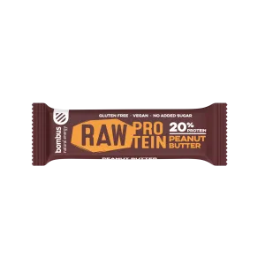 Μπάρα Πρωτεΐνης 20% Raw Με Φυστικοβούτυρο Xωρίς Zάχαρη 50g Bombus